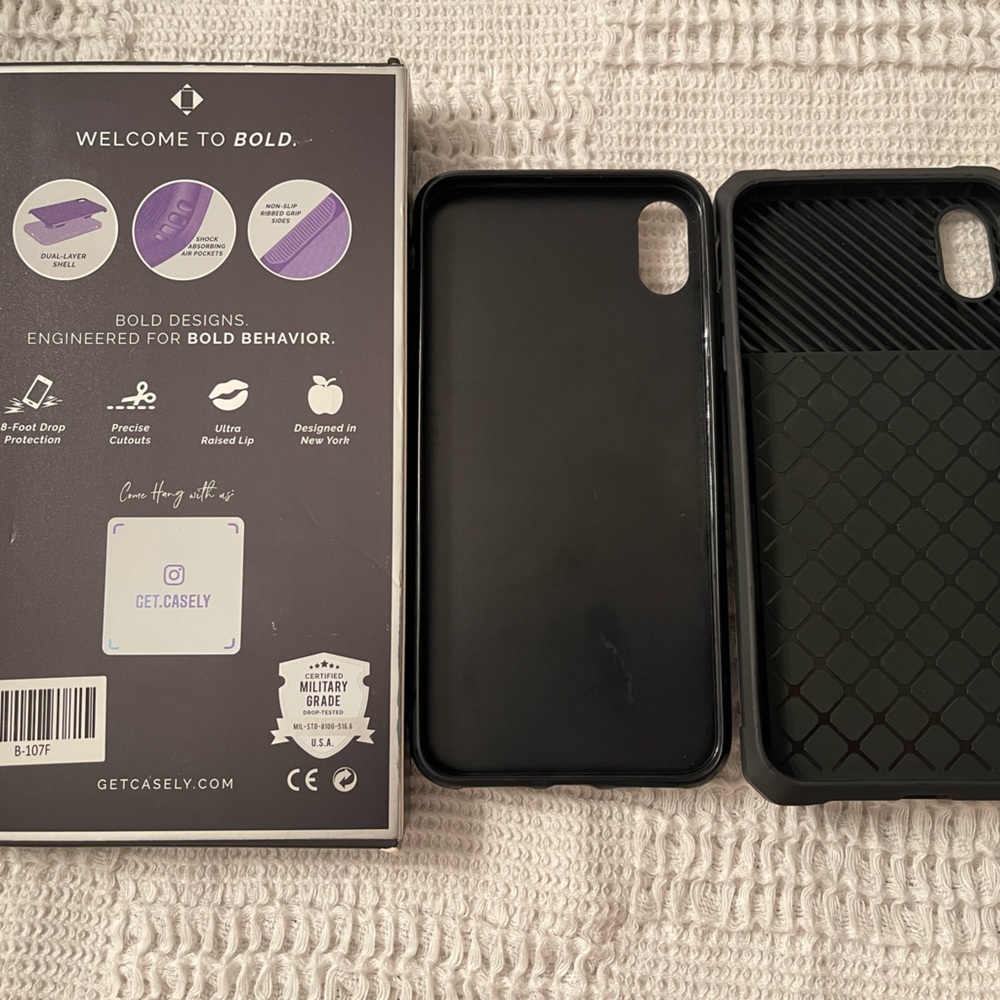 iPhone 10 XS Max 2 RFID Wallet Cases + 1 Military Grade Case NEW - Picture 2 of 6
